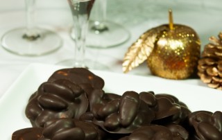 Almonds in dark chocolate