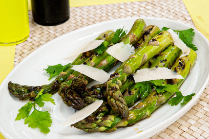 Griddled asparagus recipe