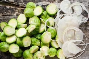Sauteed Brussel Sprouts Prep