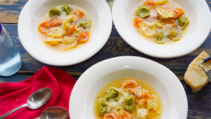 Tortellini Soup with Handmade Broth