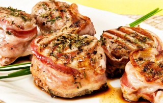pork fillet with romatic aromatic herbs