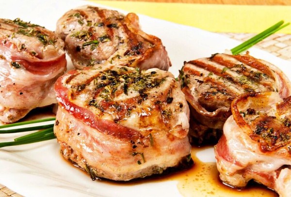 pork fillet with romatic aromatic herbs